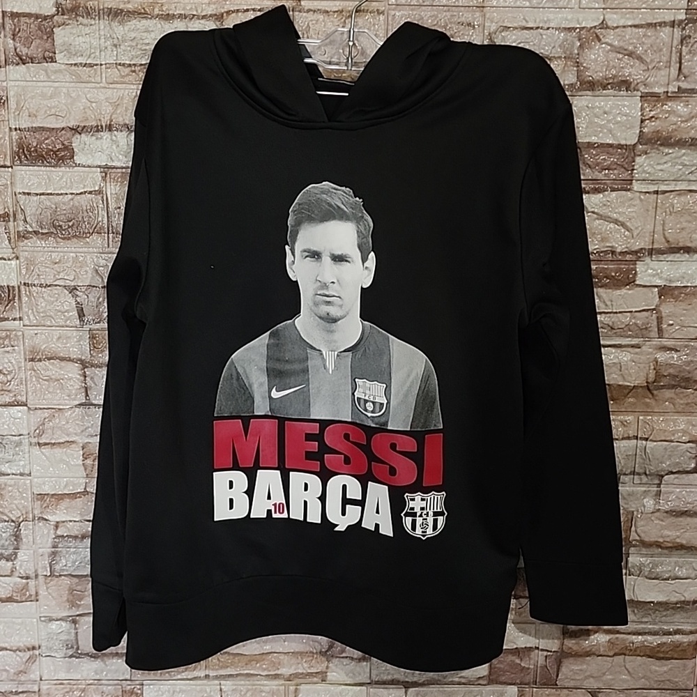 Messi Black Sweatshirt Hoodie